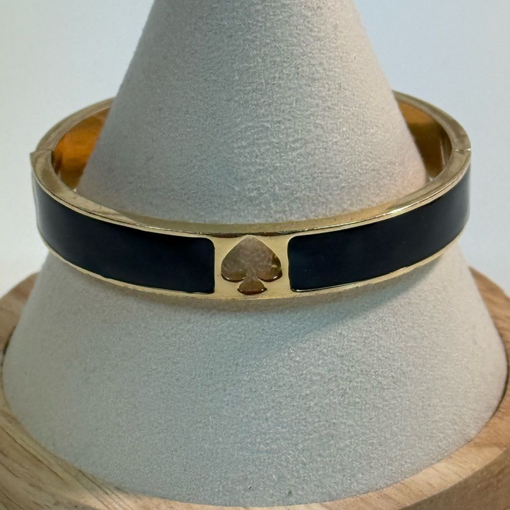 Kate Spade Hole Punch Black & Hold Hinge Bracelet